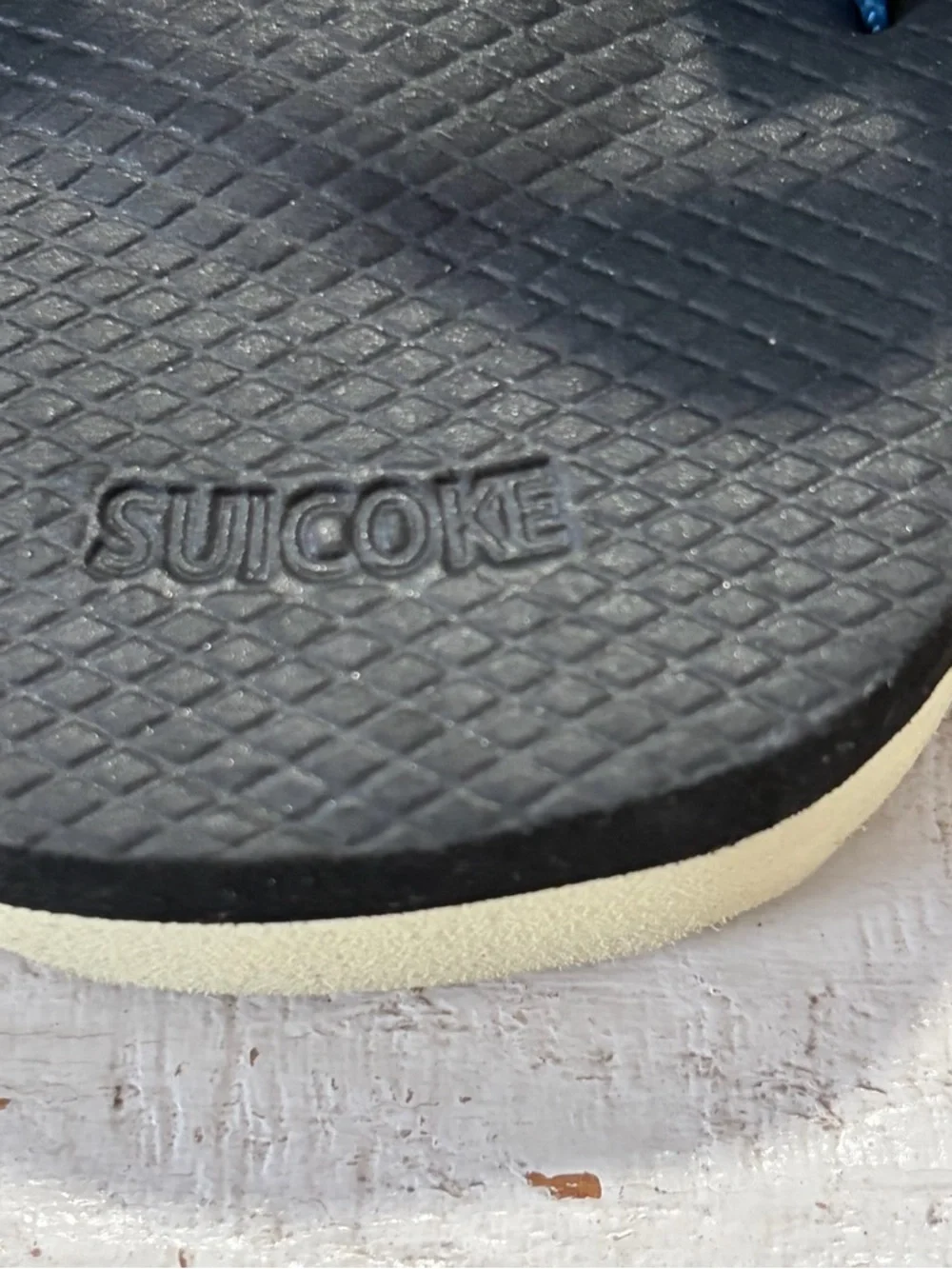 Suicoke Chin 2 Sandals Men’s size 9‎ Blue Nylon Straps Vibram Soles Japanese